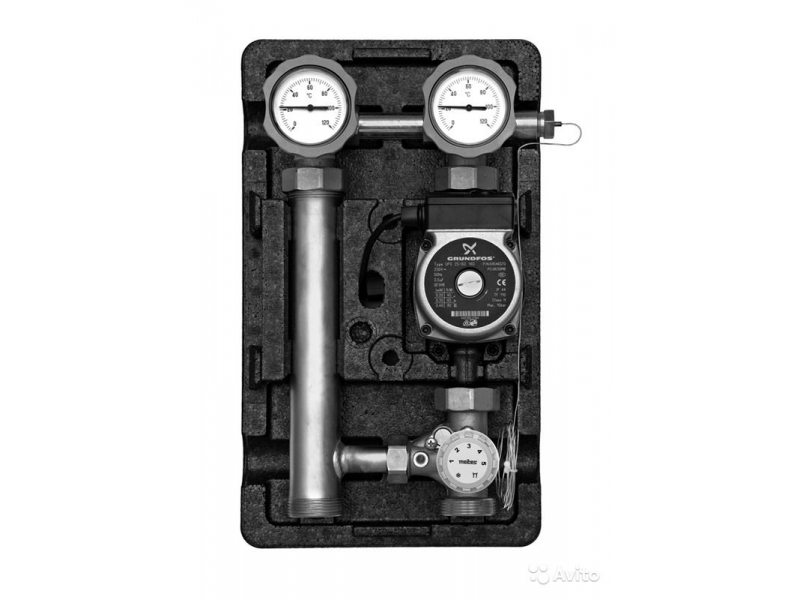 Насосная группа MK с насосом Grundfos UPS 32-60, DN32 (1 1/4"), подача слева