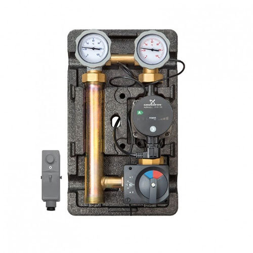 Насосная группа МК с насосом Grundfos Alpha2 L 25-60, электронный термостат 1"